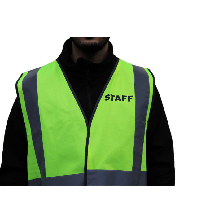 Gilet jaune "STAFF" EN 471 | Identification rapide - sécurité optimale