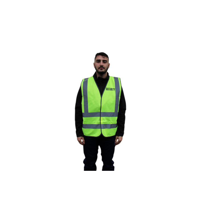 Gilet jaune "SECURITY" EN 471 | Visibilité maximale - Ateq uniformes