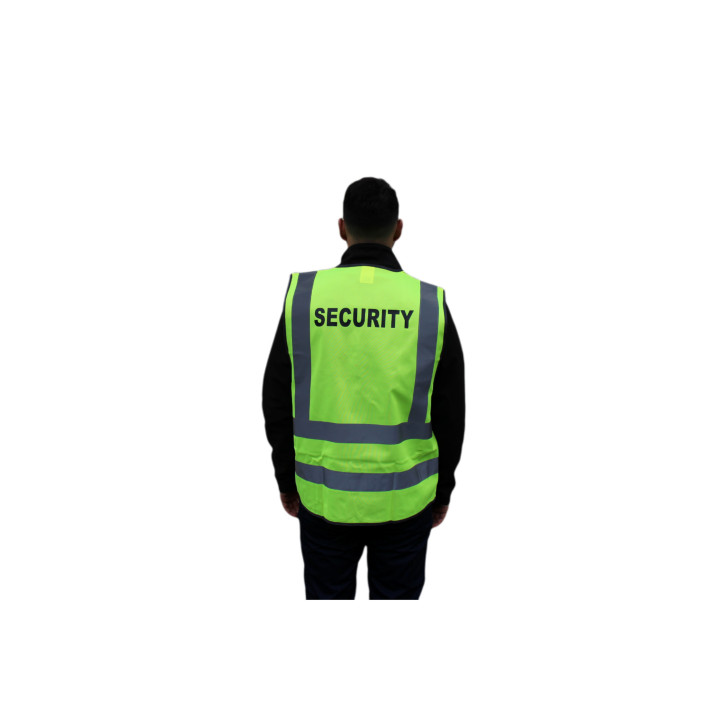 Gilet jaune "SECURITY" EN 471 | Visibilité maximale - Ateq uniformes