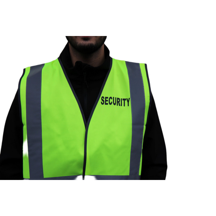 Gilet jaune "SECURITY" EN 471 | Visibilité maximale - Ateq uniformes