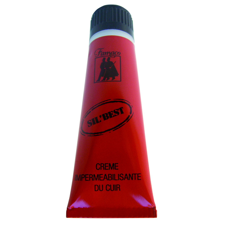 Crème avec applicateur noir pour cuir - Ateq uniformes