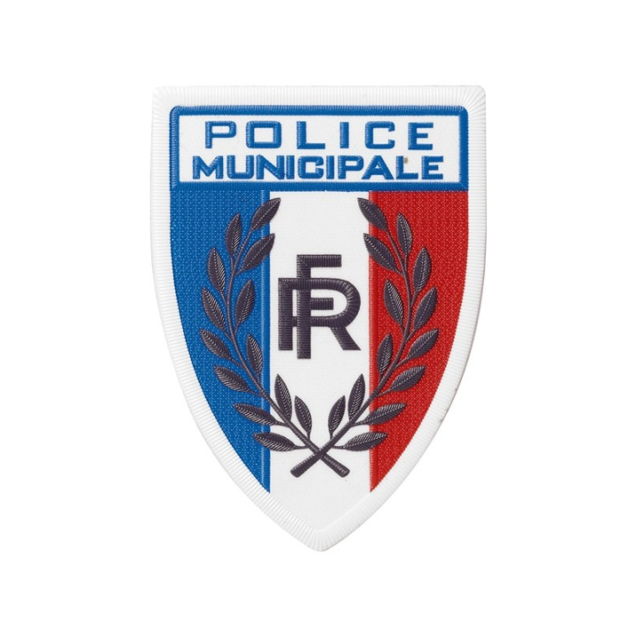 Ecusson Parka Police Municipale Plastifié - Identification officielle pour les agents de la police municipale