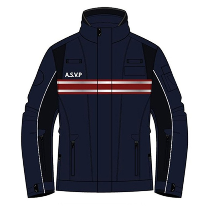 Blouson tout temps ASVP BANDES BORDEAUX FUSION | Confort et protection