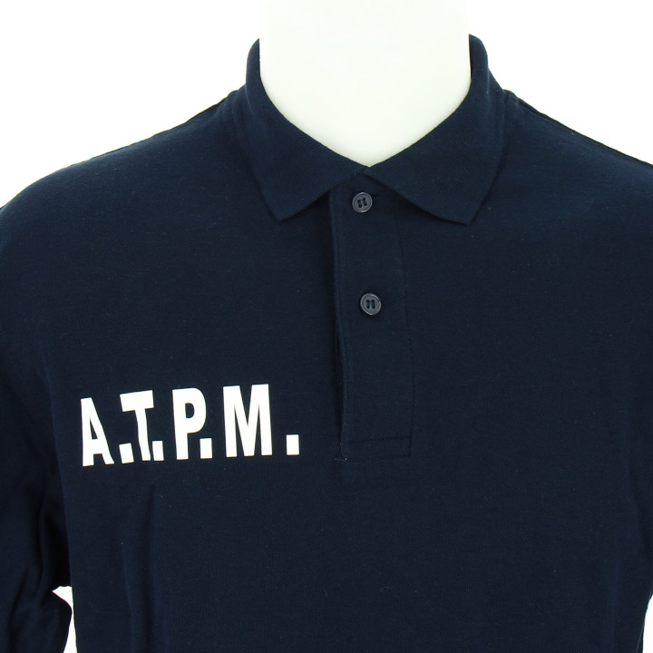 polo double face ATPM avec ou sans bandes manches courtes