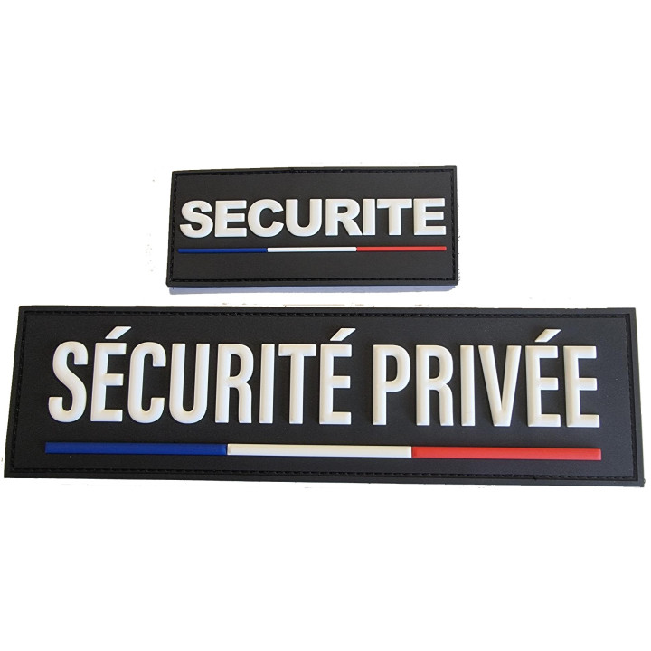 Jeu de 2 bandeaux Sécurité Privée
