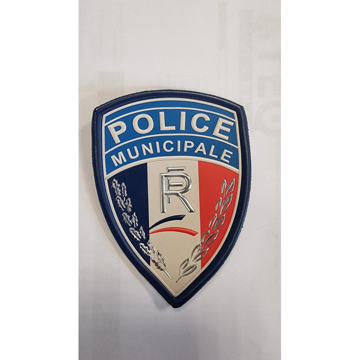 Ecusson plastifié PM - Identification officielle pour les membres de la Police Municipale