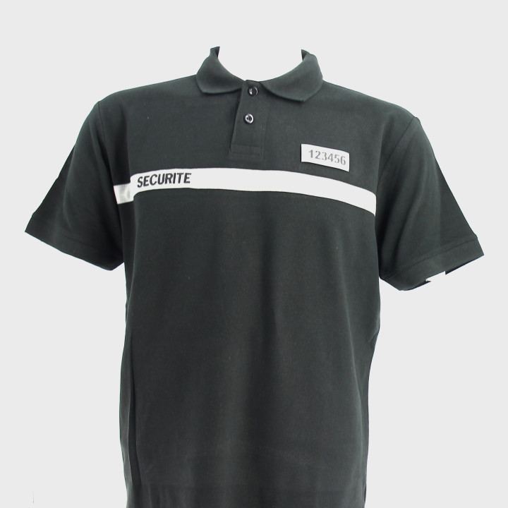 écurité manches courtes bande grise | Ateq uniformes
