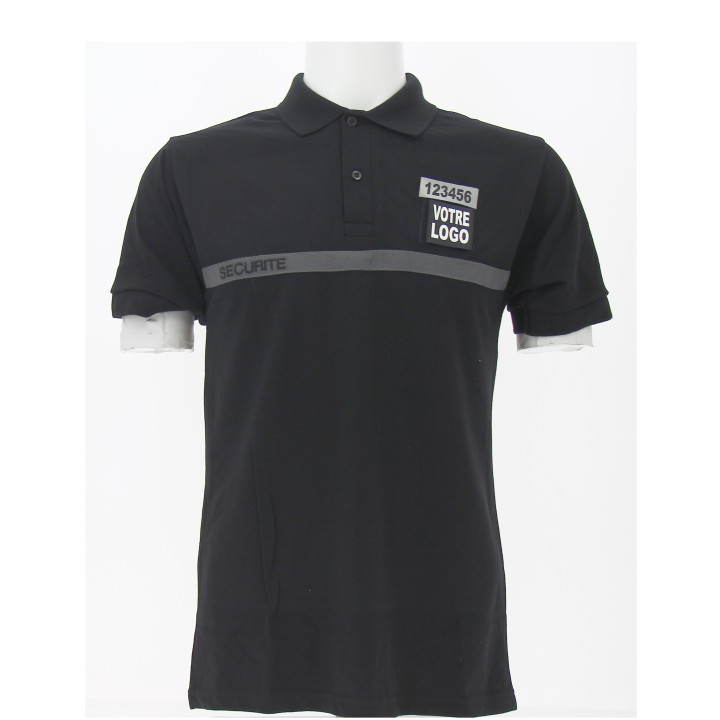 écurité manches courtes bande grise | Ateq uniformes