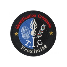 Ecusson rond GN T.I.C proximité - Basse visibilité bleu Ateq uniformes