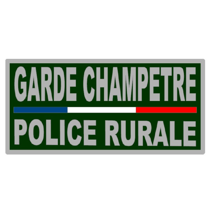 Bandeau réfléchissant Garde Champetre / Police Rurale 28 X 10 cm