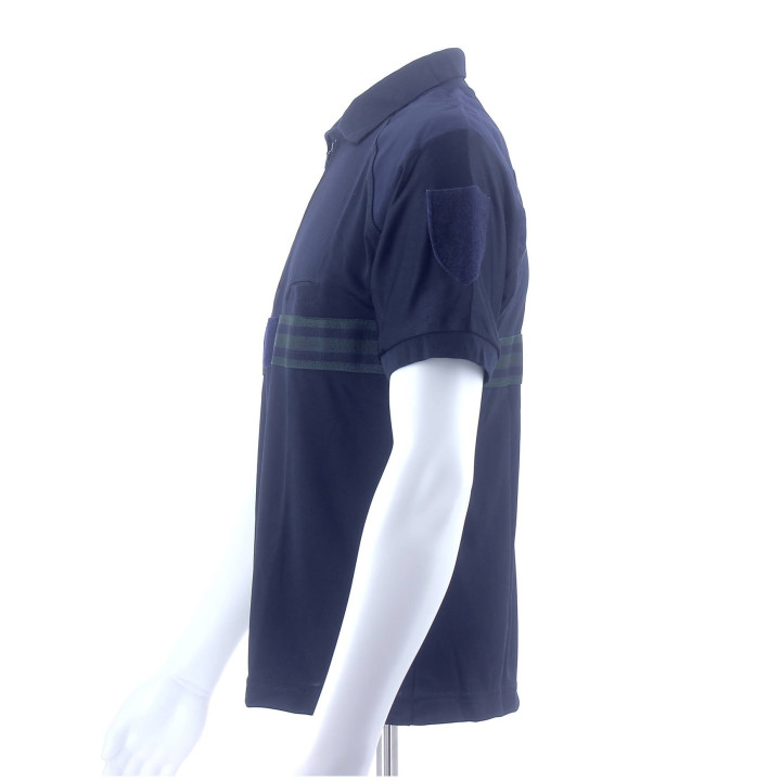 Polo Coolmax uni marine avec marquage personnalisé | Ateq uniformes