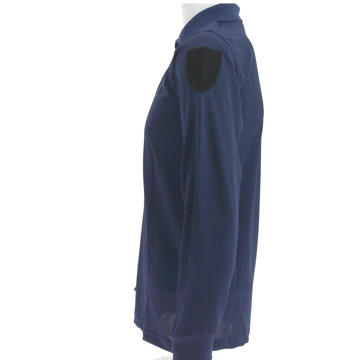 Polo Coolmax uni marine avec marquage personnalisé | Ateq uniformes