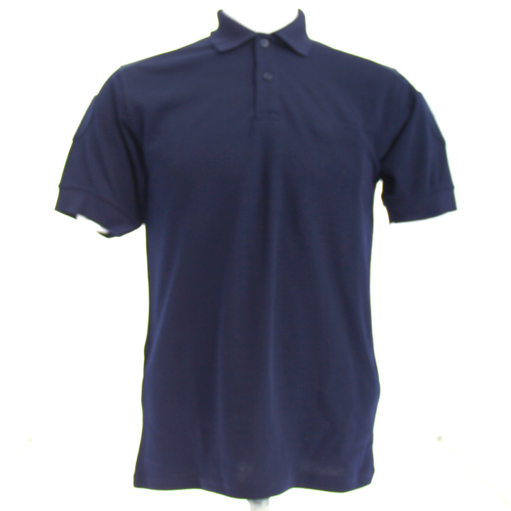 Polo Coolmax uni marine avec marquage personnalisé | Ateq uniformes