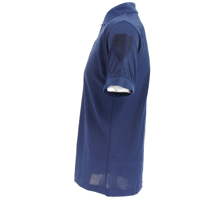 Polo Coolmax uni marine avec marquage personnalisé | Ateq uniformes