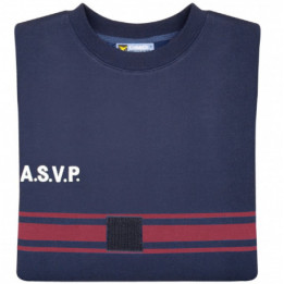 Sweat ASVP Bandes Bordeaux - Confortable et stylé pour tous | ATEQ Uniforme