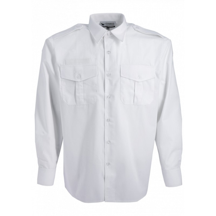 chemise blanches deux velcros pour homme