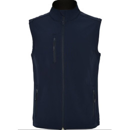 Gilet softshell bleu marine, marquage au choix