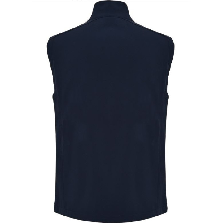 Gilet softshell bleu marine, marquage au choix