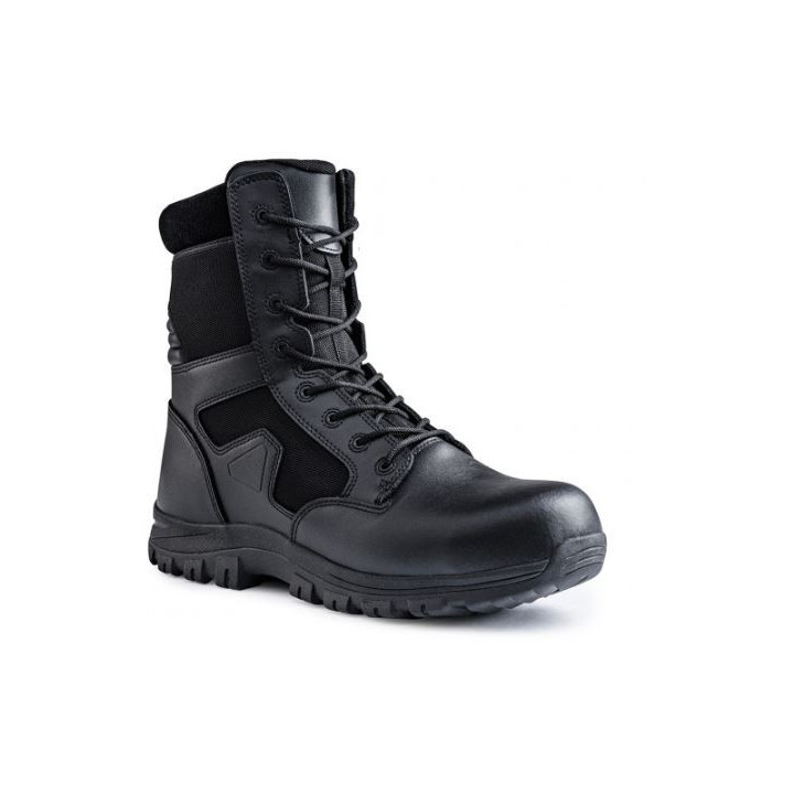 Chaussures coquées Sécu-One 8" zip TCP noir A10 - La protection optimale pour les professionnels de la sécurité