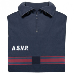 Chemise F1 Polaire ASVP Bandes bordeaux - Élégance et confort
