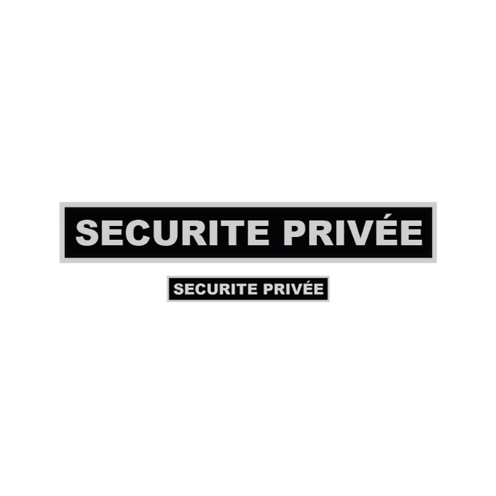 Jeu de 2  BANDEAUX SECURITE PRIVEE