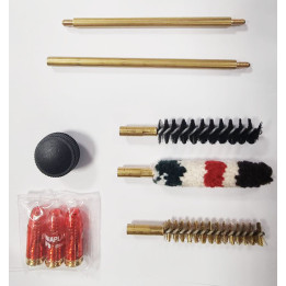 Kit de nettoyage pour arme calibre 9 mm + munitions inerte