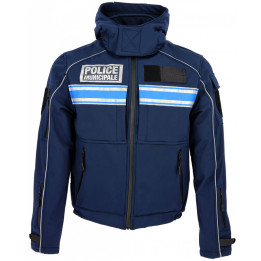 Blouson Softshell bleu marine IRON ASVP | Confortable et résistant