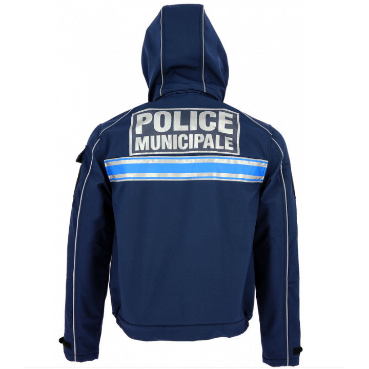 Blouson Softshell bleu marine IRON ASVP | Confortable et résistant