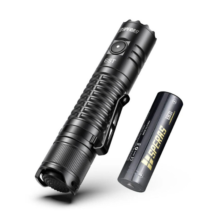 Lampe tactique de police 1200 lumens rechargeable :  Puissante