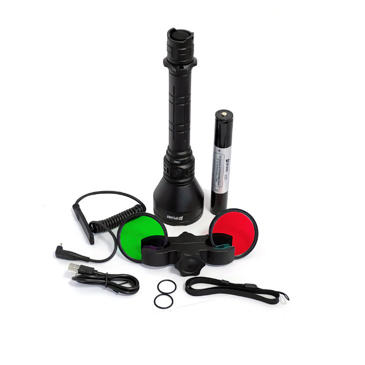 Lampe tactique de police 1200 lumens rechargeable :  Puissante