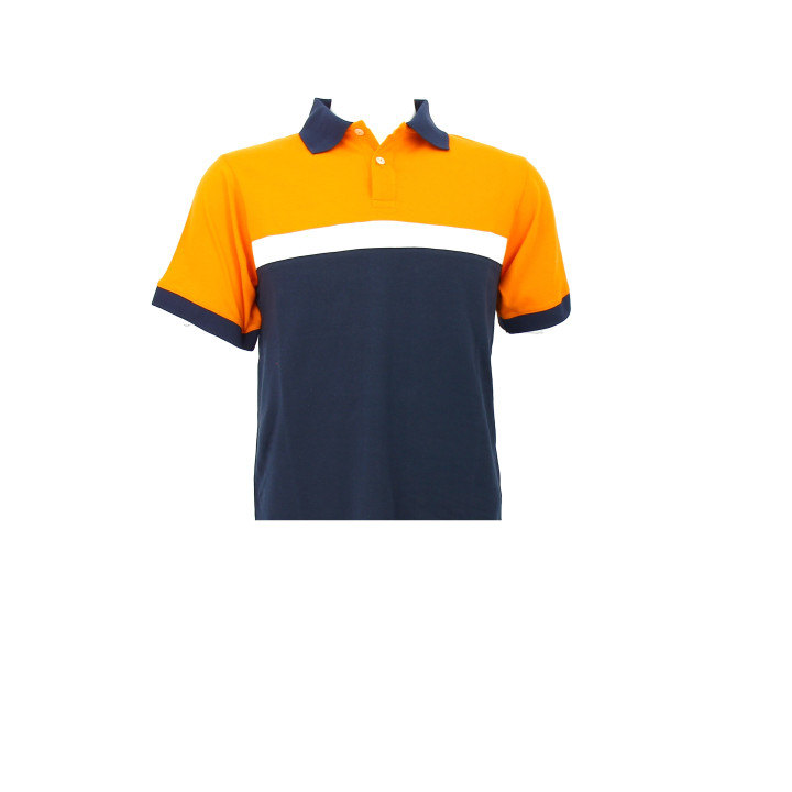 Polo Coolmax uni marine avec marquage personnalisé | Ateq uniformes