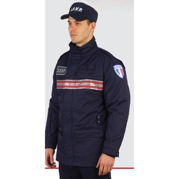 parka ASVP bande bordeaux GK
