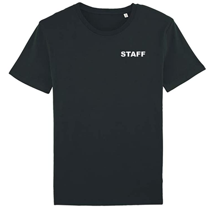 Tee-shirt noir Staff : confort et style professionnel