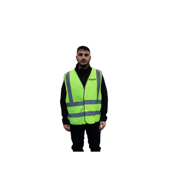 Gilet jaune "STAFF" EN 471 | Identification rapide - sécurité optimale