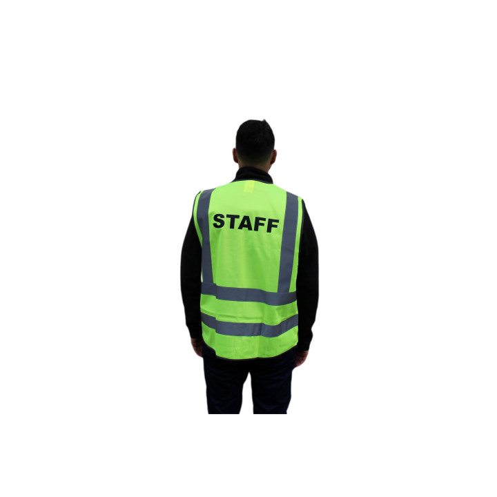 Gilet jaune "STAFF" EN 471 | Identification rapide - sécurité optimale