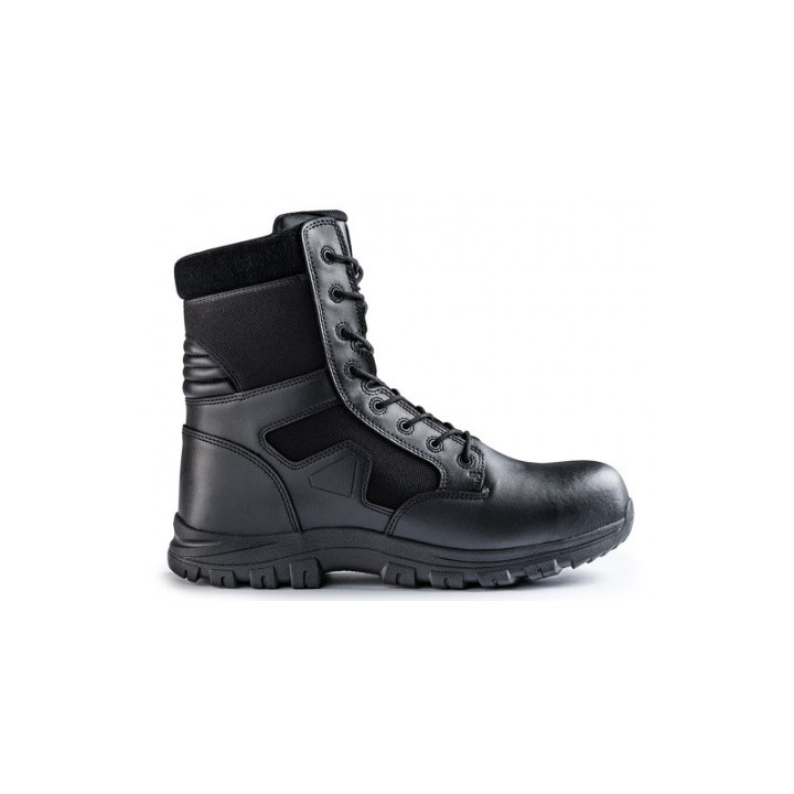 Chaussures coquées Sécu-One 8" zip TCP noir A10 - La protection optimale pour les professionnels de la sécurité