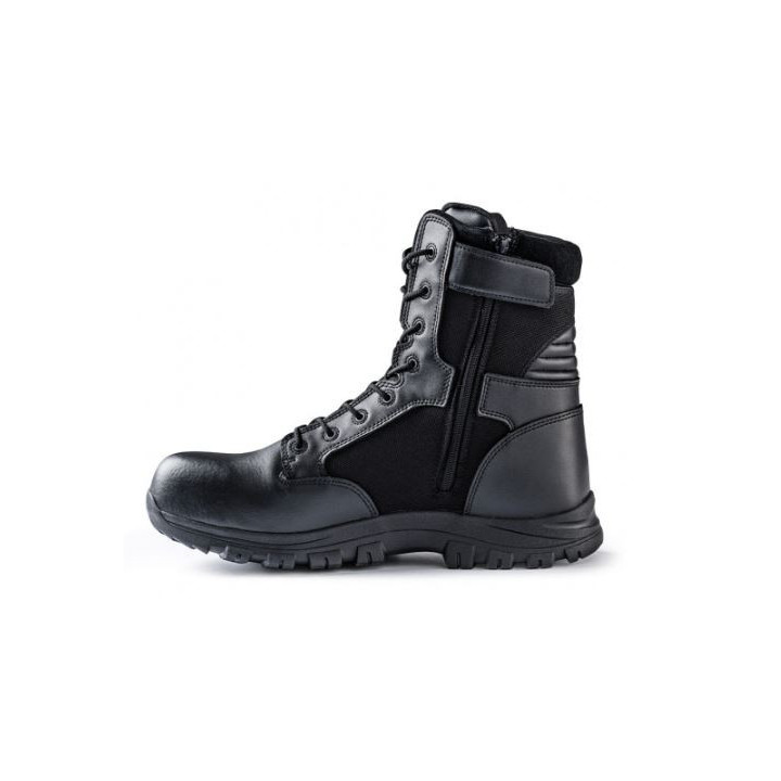 Chaussures coquées Sécu-One 8" zip TCP noir A10 - La protection optimale pour les professionnels de la sécurité