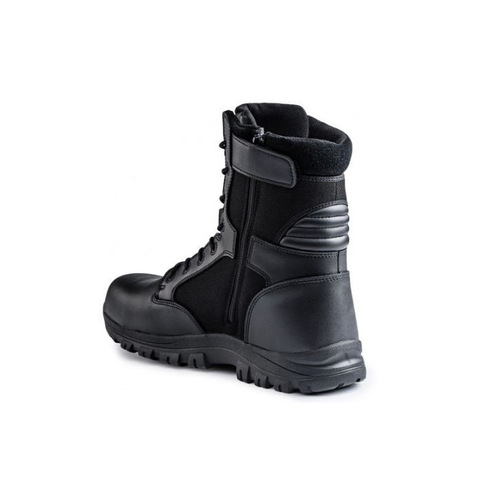 Chaussures coquées Sécu-One 8" zip TCP noir A10 - La protection optimale pour les professionnels de la sécurité