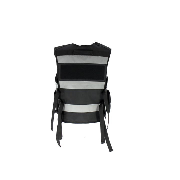 Gilet haute visibilité SECURITE PRIVEE NOIR