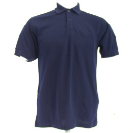 Polo Coolmax uni marine avec marquage personnalisé | Ateq uniformes