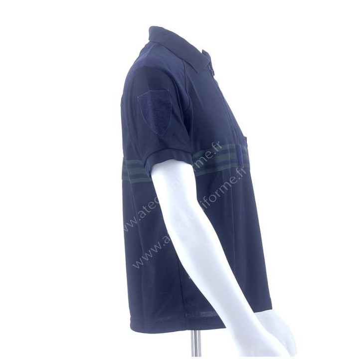 Polo Coolmax uni marine avec marquage personnalisé | Ateq uniformes