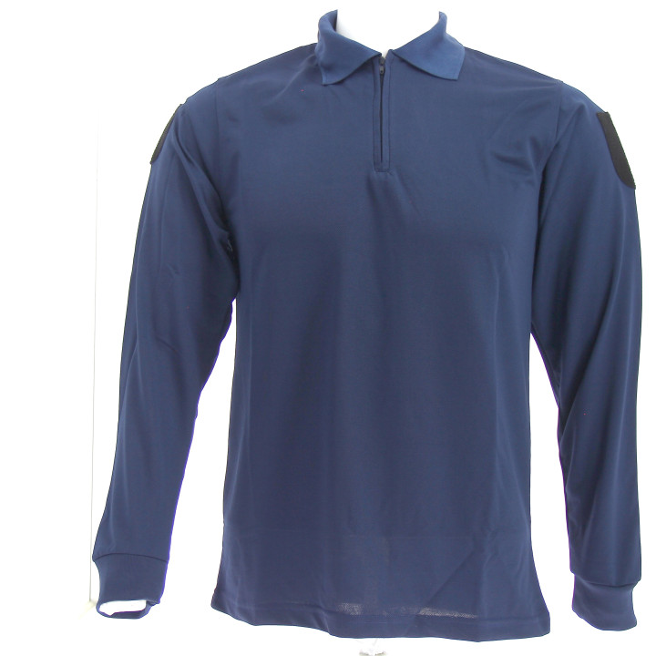Polo Coolmax uni marine avec marquage personnalisé | Ateq uniformes