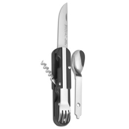 Couteau de poche multifonctions Bivouac noir