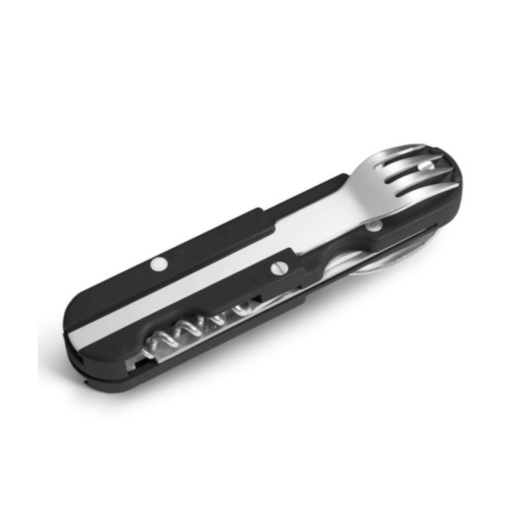 Couteau de poche multifonctions Bivouac noir