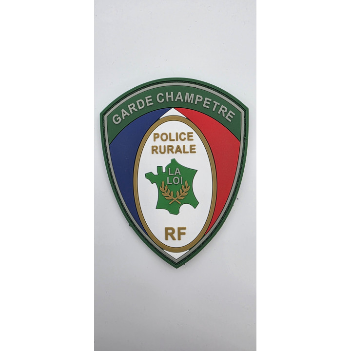 Ecusson de bras PVC police rurale/garde champêtre : identification pro