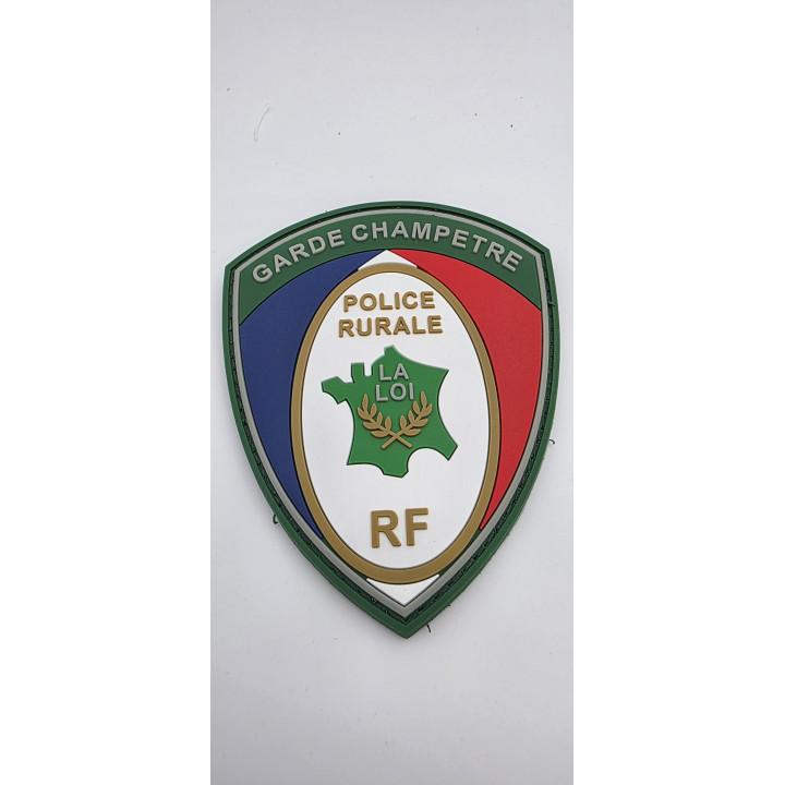 Ecusson de bras PVC police rurale/garde champêtre : identification pro