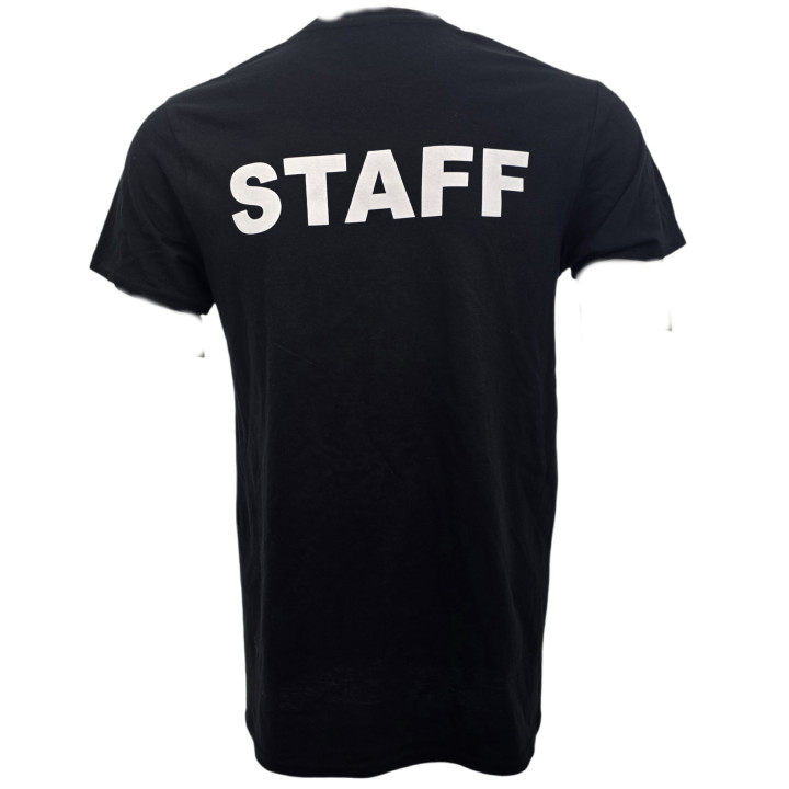 Tee-shirt noir Staff : confort et style professionnel