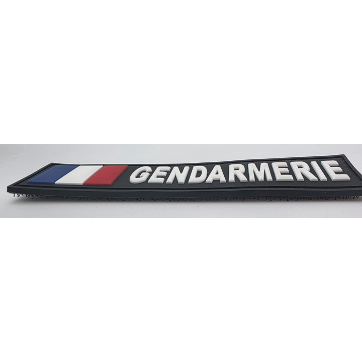 Bandeau Gendarmerie 12 x 25 mm PVC 3 D