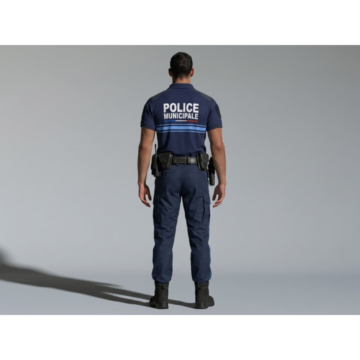 Polo PM col bouton manches courtes double face : Confort