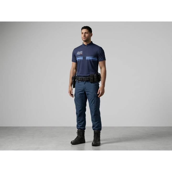 Polo PM col bouton manches courtes double face : Confort